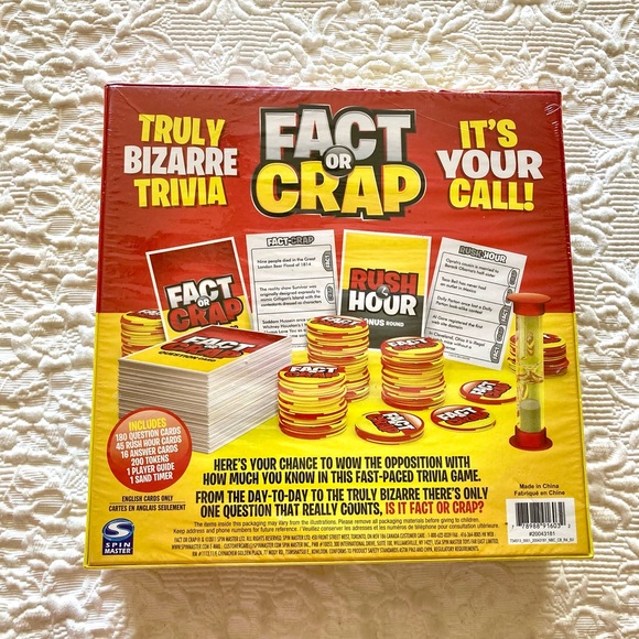 New-In-Box ‘Fact or Crap’ Trivia Game - Picture 2 of 6